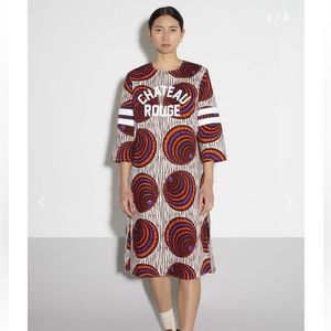 Chateau Rouge wax print dress. 90’s sporty styling with a vibrant print.